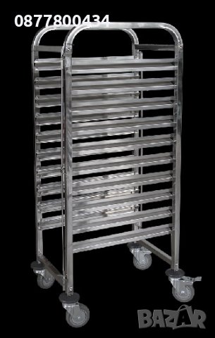 Количка за гастронорми на 6,10,15,17 нива-за сервиране с табли или чинии, снимка 3 - Обзавеждане за заведение - 43408805