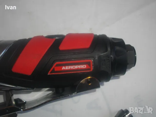 НОВ ПНЕВМАТИЧЕН ПРАВ ШЛАЙФ ВИСОКОСКОРОСТЕН 25000 об/мин AEROPRO Пълен комплект, снимка 14 - Други инструменти - 47874163