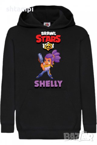 Детски Суитчър/Суитшърт Shelly 1,Brawl Stars,Игра,Подарък,Изненада,Забавление,Рожден Ден