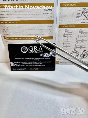Диамант 0.5 карата , мойсанит , за бижу и подарък, снимка 2 - Други - 46224570