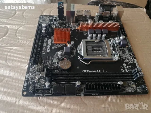 Дънна платка ASRock H110M-DVS Socket LGA1151, снимка 6 - Дънни платки - 47827758