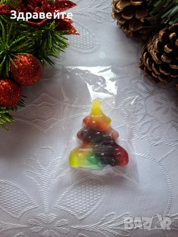 Коледни глицеринови сапунчета за подаръци, снимка 4 - Декорация за дома - 52634405