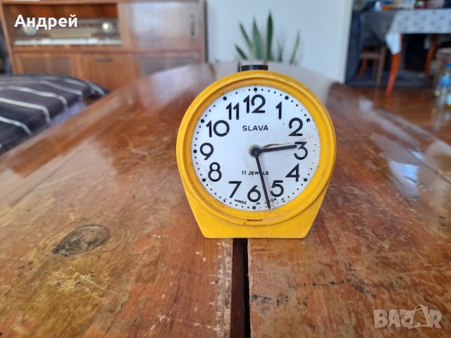 Настолен часовник,будилник СЛАВА,SLAVA #11, снимка 1