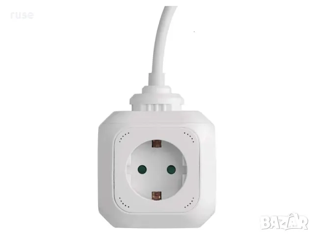 НОВИ! Разклонител куб Emos 4 гнезда 2xUSB 3680W 16A 1.9м с държач защита за деца , снимка 3 - Други инструменти - 48778364