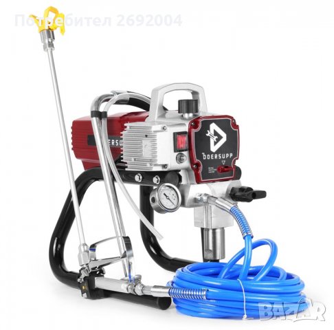 НОВА ! Машина за безвъздушно боядисване 1800 W,2,2 L /M, снимка 1