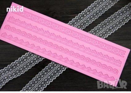 4 в 1 голяма широка висока захарна дантела борд силиконов молд форма гъмпейст торта, снимка 2 - Форми - 22805764