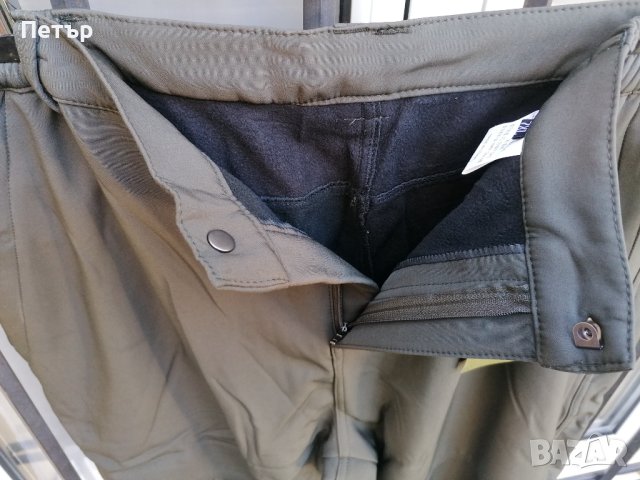 Продавам комфортен зимен зелен мъжки ветроустойчив и влагоустойчив софт шел панталон A. G. P, снимка 7 - Панталони - 42974116