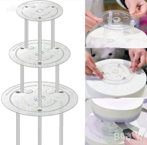 Основа стойка подпори за направа на торта на етажи пирони опори база висока, снимка 10 - Други - 27216391