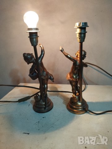 Две барокови лампи - комплект, снимка 5 - Настолни лампи - 43242871
