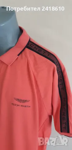 Hackett Aston Martin  3/4 Zip Pique Stretch Cotton Mens Size 2XL - 3XL  ОРИГИНАЛ! Мъжка Тениска!, снимка 10 - Тениски - 50436099