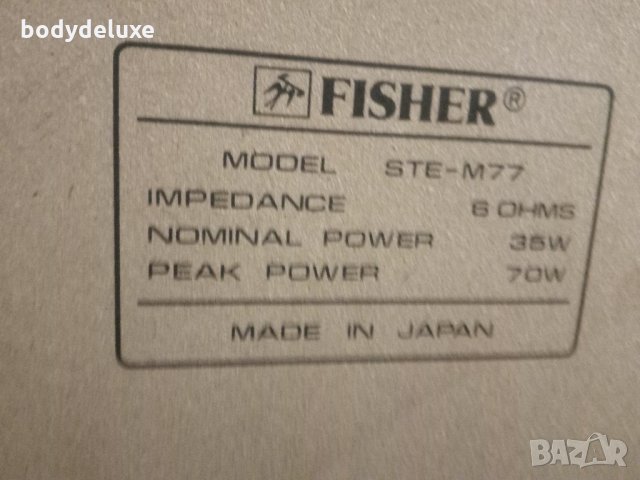 Fisher STE-M77 двулентови тонколони, снимка 5 - Тонколони - 24557480