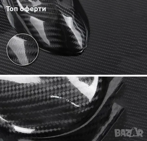 Фолио карбон гланц 7D - широчина 1.52м - черно, снимка 2 - Аксесоари и консумативи - 48810984