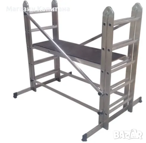 Алуминиево скеле 4м. работна височина, снимка 2 - Други машини и части - 49861194