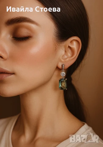 😍Златист комплект бижута - обеци и колие😍, снимка 3 - Бижутерийни комплекти - 50758901