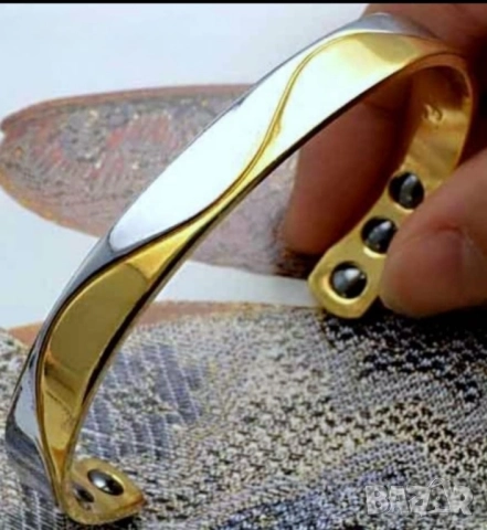 Изискана нано гривна с 9к бяло и жълто попълнено злато 25 лв.