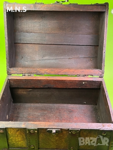 Дървен Ретро Куфар, снимка 7 - Антикварни и старинни предмети - 52848267