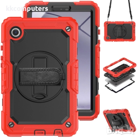 Samsung Galaxy Tab A9 Удароустойчив Калъф и Протектор, снимка 2 - Калъфи, кейсове - 52987357