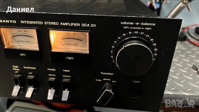 Усилвател Sanyo DCA-311, снимка 5 - Ресийвъри, усилватели, смесителни пултове - 52424696