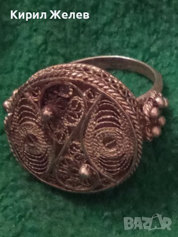 19 ВЕК ФИЛИГРАНЕН СРЕБЪРЕН ПРЪСТЕН МАЙСТОРСКА РЪЧНА ИЗРАБОТКА УНИКАТ ВИСОКА ПРОБА СРЕБРО 98588, снимка 17 - Антикварни и старинни предмети - 33737027