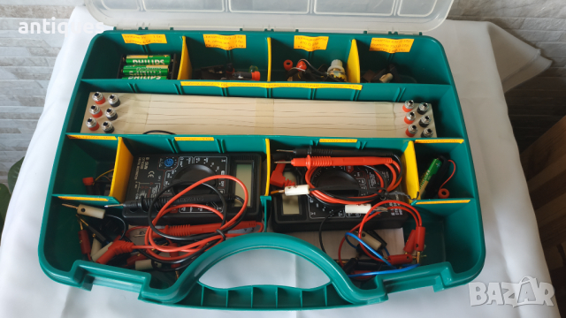 Лабораторен електрически комплект + два мултиметъра и кутия, снимка 3 - Други инструменти - 36572246