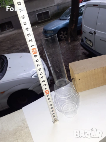 Лампено шише - калиево стъкло за газена лампа, снимка 5 - Антикварни и старинни предмети - 53278972