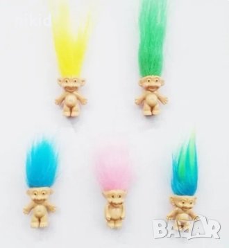 5 бр Трол Тролчета Тролчетата Trolls Пластмасова фигурка фигурки играчки играчка за игра и торта, снимка 6 - Фигурки - 40665180