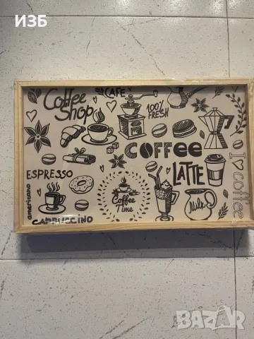 Сгъваема табла за маса за закуска и хранене в леглото 25x40см, снимка 2 - Маси - 48684894