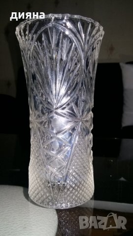 Кристална масивна ваза, снимка 1 - Вази - 26727370