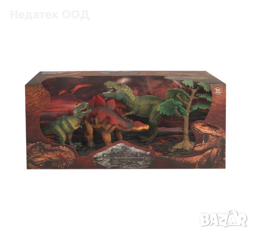  Комплект животни, игра с динозаври, 42,5х15х19см, снимка 1 - Фигурки - 43740476