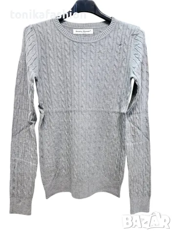 Вталена блуза с плитки , снимка 3 - Блузи с дълъг ръкав и пуловери - 48617758