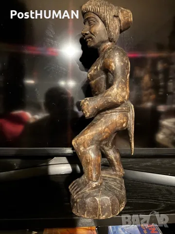 Дървени фигури  - Ловци -Воини, снимка 3 - Антикварни и старинни предмети - 49142796