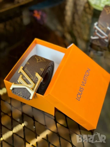 колани от естествена кожа в кутия louis vuitton balenciaga, снимка 7 - Колани - 50776390