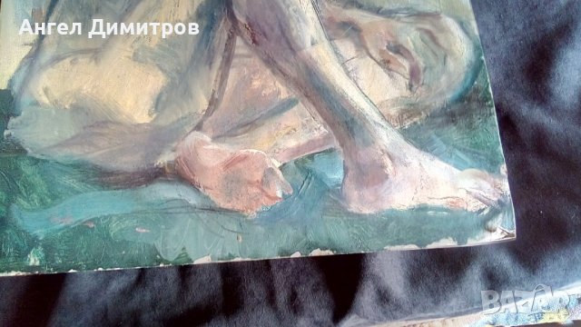 Манол Панчовски маслена картина голо женско тяло , снимка 6 - Картини - 38545546