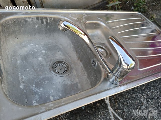 Голяма Мивка от неръждаема стомана, инокс, хром- никел + керамичен смесител, кран, снимка 10 - Други - 33504220