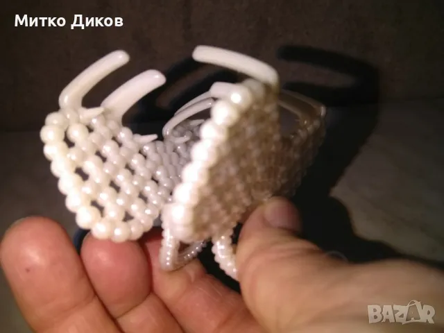Щипка за коса нова перли 80х52х41мм, снимка 4 - Продукти за коса - 48428307