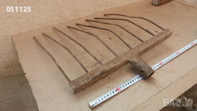 стара голяма вила за сено , снимка 9 - Антикварни и старинни предмети - 50596377