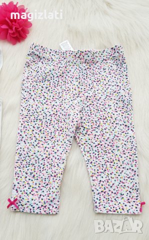Тениска фламинго и късо клинче за момиче 80-86см., снимка 4 - Комплекти за бебе - 33242090