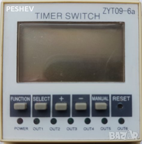 TOONE 6 канален цифров 24-часов таймер програмируем ZYT09-6a, снимка 4 - Други машини и части - 44097678