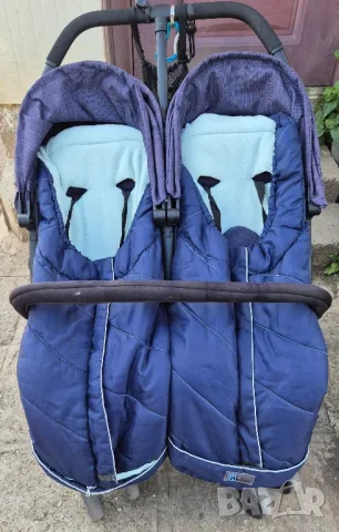 Количка за близнаци, снимка 4 - Детски колички - 50431123