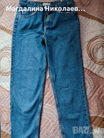 Дънки mom fit high waist , снимка 4 - Дънки - 53219933