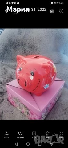 Керамична касичка Прасенце и метална касичка,, сърце,, , снимка 13 - Други - 39117157