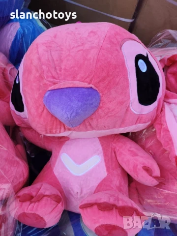 Стич ,100см. с крака или седнал, снимка 10 - Плюшени играчки - 46596175