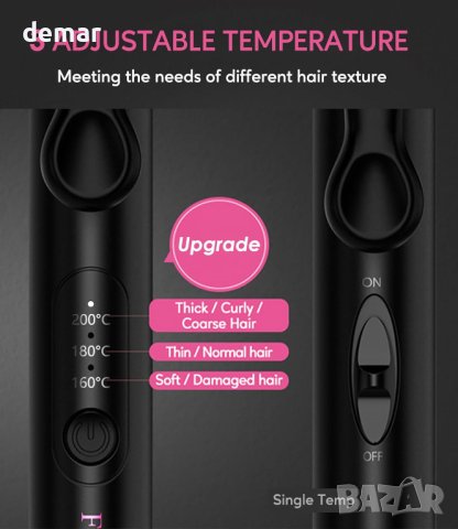 FARERY 3 Мини маша за коса за вафли за пътуване с чантичка, снимка 4 - Маши за коса - 43428927