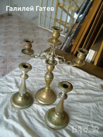Старинни Свещници, снимка 8 - Антикварни и старинни предмети - 52589120