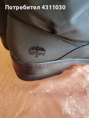 Дамски нови черни ботуши за сняг и дъжд Totes Snowflake , снимка 6 - Дамски ботуши - 53390287