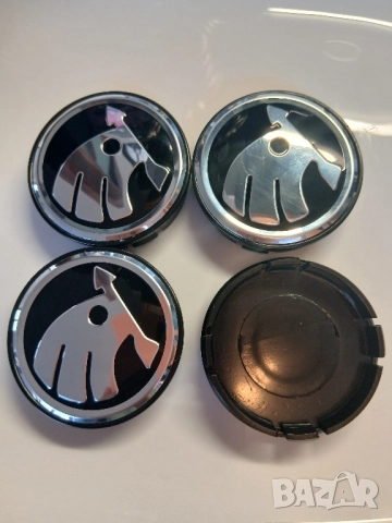 Капачки за джанти Шкода Волво черни 52/55 55/60 , снимка 6 - Аксесоари и консумативи - 52430481