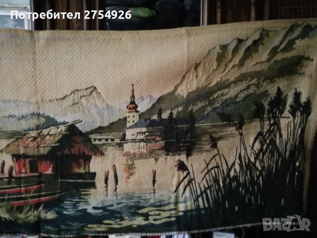 Голям тъкан гоблен тип ковьор, снимка 3 - Гоблени - 39893411