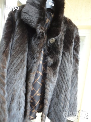 Дамско Качествено късо Палто от Визон, снимка 3 - Палта, манта - 43484696