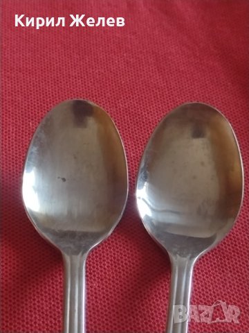 Две стари лъжички от соца неръждавейка за кафе чай 42088, снимка 3 - Други ценни предмети - 43845732