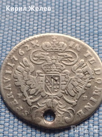 Сребърна монета 7 кройцера 1762г. Франц първи Гунзбург Австрия 24950, снимка 6 - Нумизматика и бонистика - 42968334
